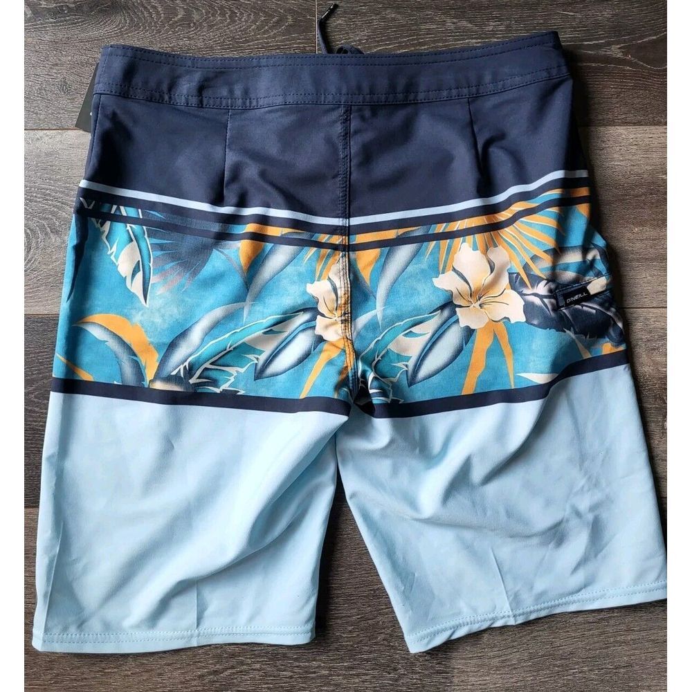 O'Neill - Men's Hyperdry 20" Heist Print Boardshorts -‎ Navy - NWT - Size 29 - Picture 6 of 8
